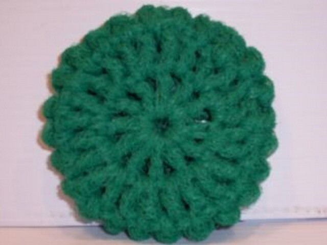 Crochet Nylon Net Dish Scrubbies Pot Scrubbers & Kitchen Scrubby Handmade  (3)